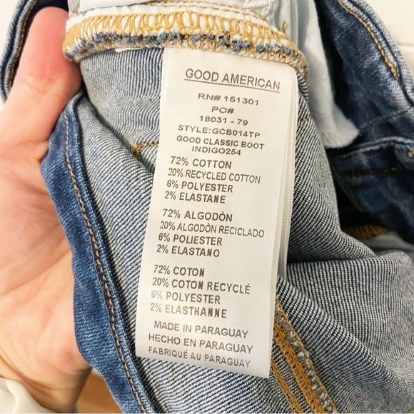 Good American | Women’s Classic Bootcut Stretch Jean in Indigo254 Size 18 - Picture 4 of 4